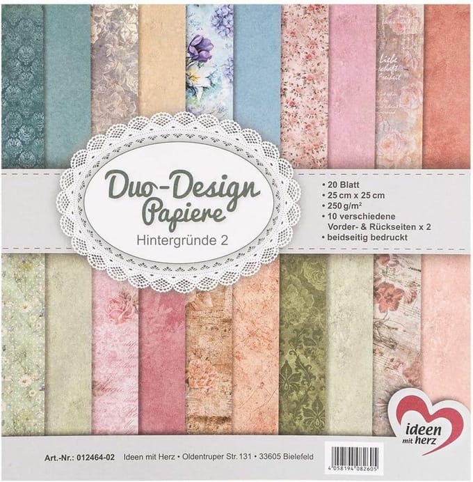 Duo-design papier blok met 20 vellen voor knutselen en scrapbooking