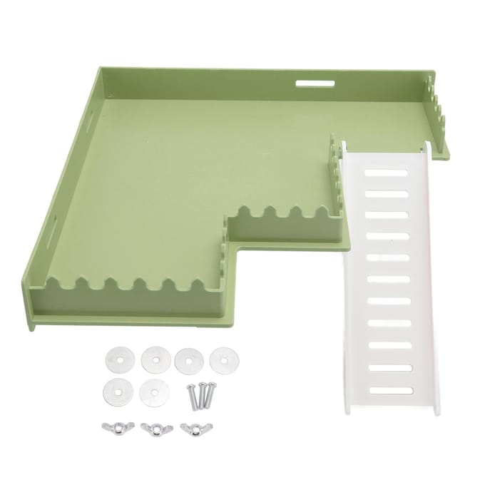 Hamster Platform Ladder Set Multifunctioneel Grote Ruimte Plezier Interactief Hamster Standaard Platform Speelgoed beige