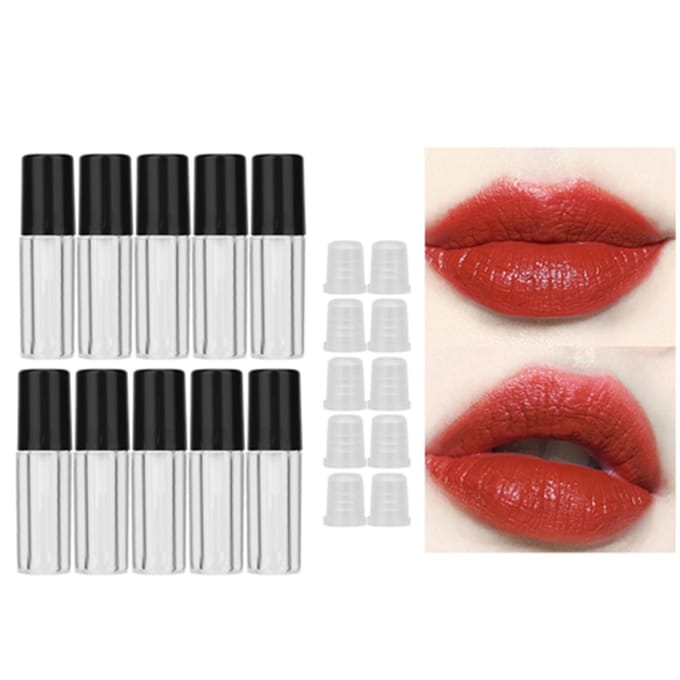 10 stuks 1,5 ml Mini Lipgloss Tubes Lippenstift DIY Lipgloss Container Lege Flessen white