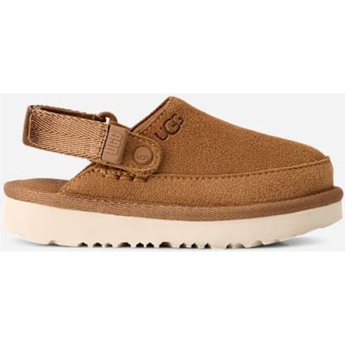 UGG® Goldenstar Clog for Kids in Brown, Size 5, Suede/Polyester