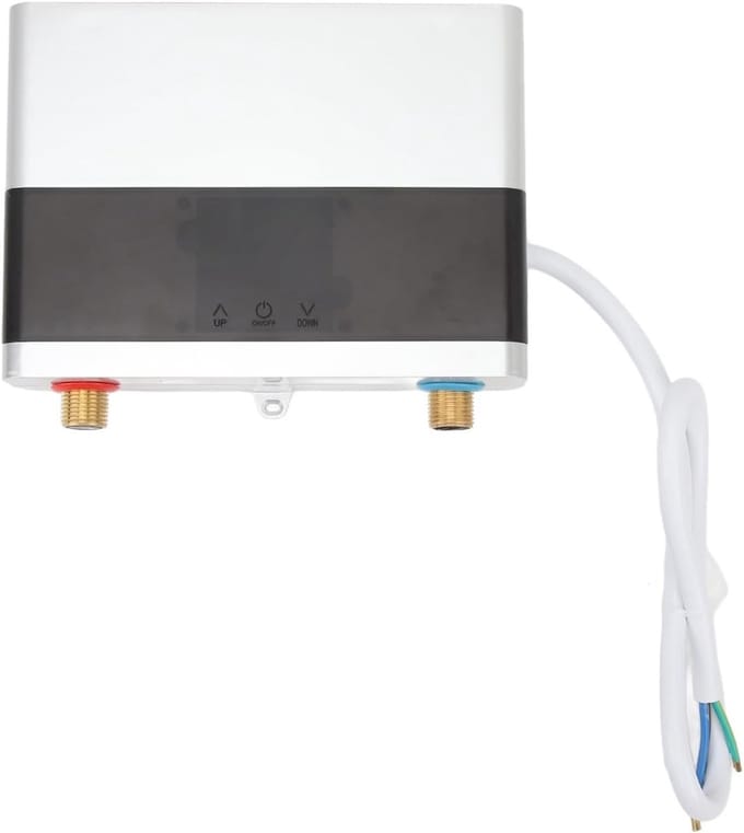 Elektrische Doorstromer - Directe Boiler - Direct Warm Water - Compact Formaat - 6000W - Zilver