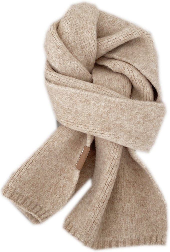 Sjaal Dames - Wolblend - Zachte Sjaal - Camel - 150 cm