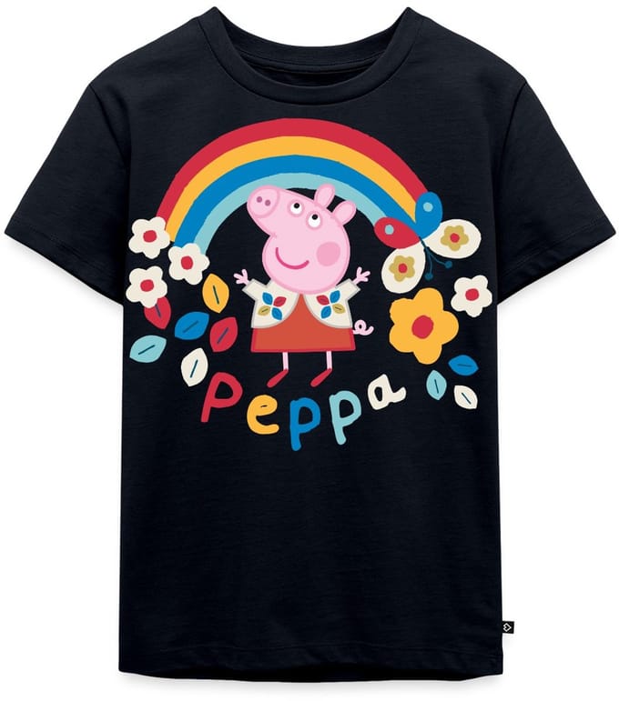 Peppa Pig Regenboog Premium T Shirt Kinderen