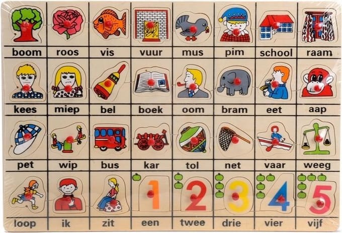 Playwood - Houten Puzzel Boom Roos Vis