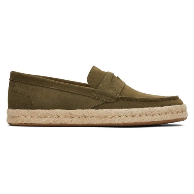 Toms Stanford rope 2.0 10019911 dark olive suede 3126
