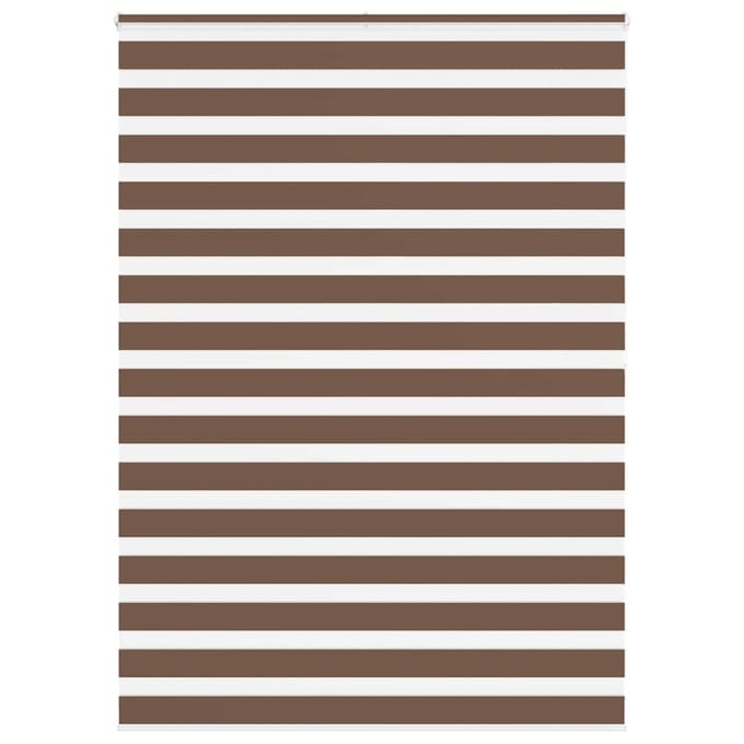 vidaXL - Zebra - rolgordijn - 165x200 - cm - stofbreedte - 160,9cm - polyester - bruin