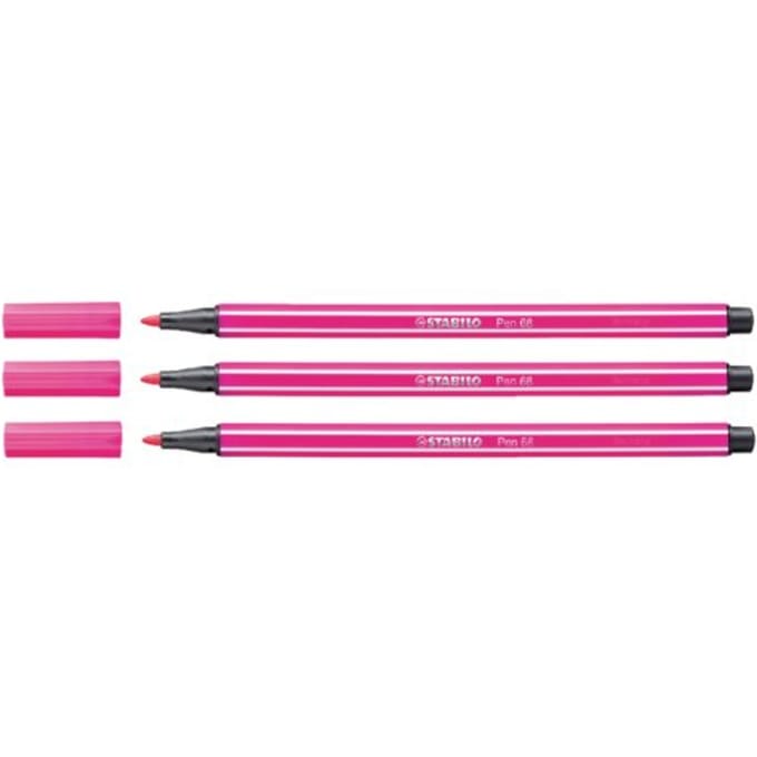 STABILO Pen 68 - Premium Viltstift - Roze Rood - per stuk