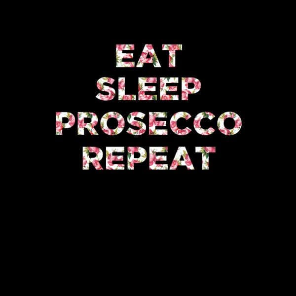 Eat Sleep Prosecco Repeat Women's T-Shirt - Black - 3XL