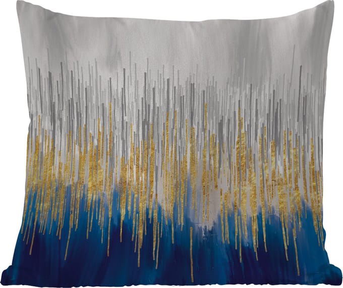 Tuinkussen - Abstract - Schilderij - Olieverf - 40x40 cm - Weerbestendig