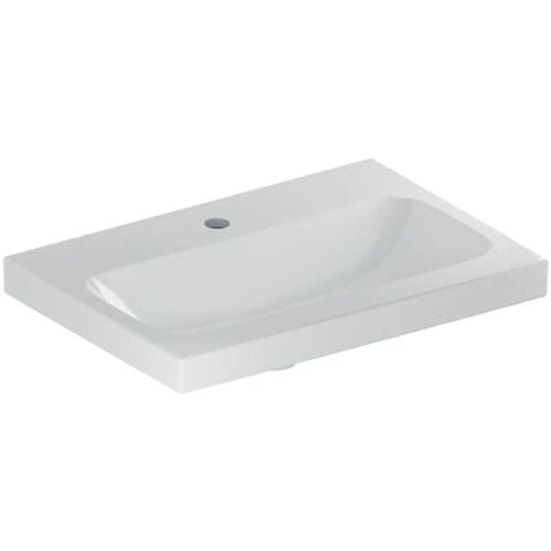 Geberit iCon Light washbasin 60 cm shortened projection with tap hole in the middle, without overflow 501.841.00.5
