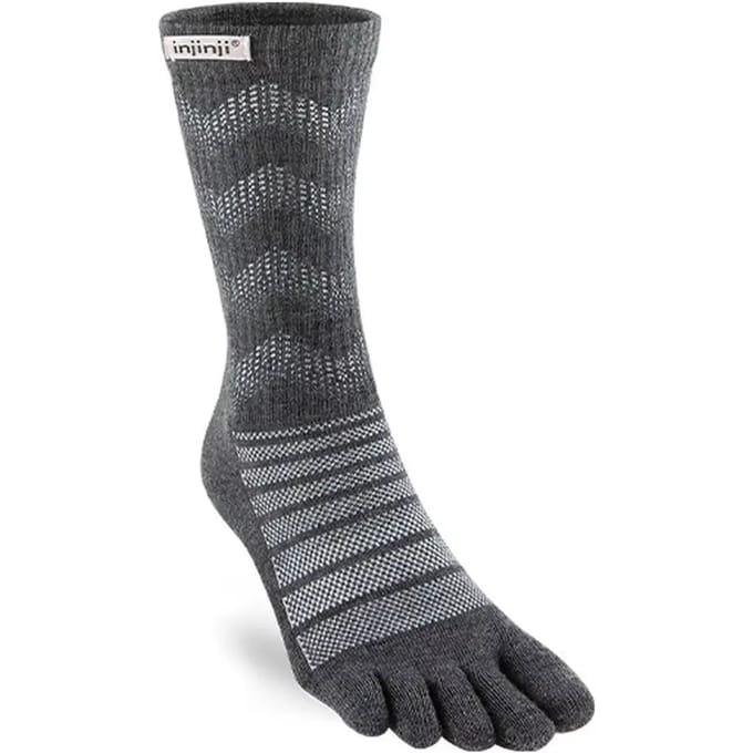 INJINJI | Outdoor Midweight Crew Wool Slate (Maat - M) | Teensokken