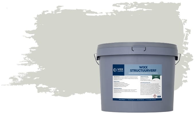 Wixx Structuurverf Mat - 10L - 10L - RAL 9002 | Grijswit