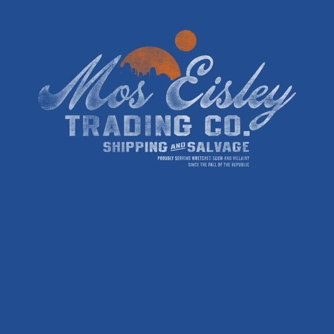 Star Wars Mos Eisley Trading Co Unisex T-Shirt - Blue - M