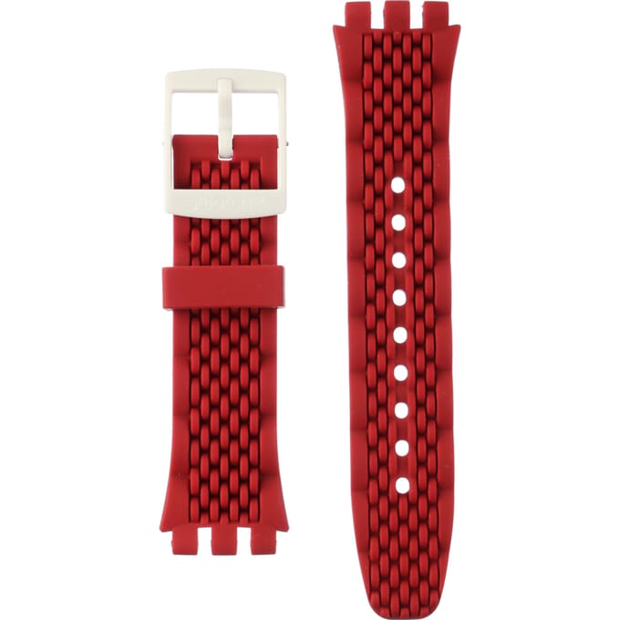 Swatch Plastic - New Chrono - SUS ASUSM403 SUSM403 Red Track Horlogeband