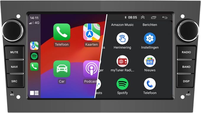 Carplay autoradio voor Opel | 2000 t/m 2013 | Android 13 | Draadloos Apple Carplay & Android auto | 2GB + 32GB | 4-Core processor | Denago | 2025 model | 2000 2001 2002 2003 2004 2005 2006 2007 2008 2009 2010 2011 2012 2013 | Bluetooth & Wifi