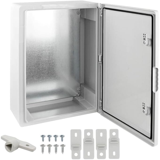 Montagekast - Verzinkte behuizing - Apparatuur Beveiligen - IP65 Waterdicht - 30 x 40 cm - Grijs