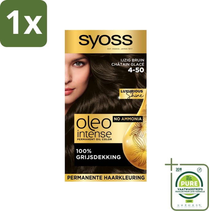 Syoss Oleo Intense - Haarverf - 4-50 - Ijzig Bruin - 115ml
