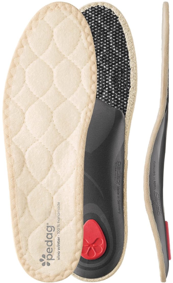 Pedag Viva Winter inlegzool – 100% lamswol – Geschikt voor werkschoenen – Warme inlegzool met anatomisch voetbed, zuivere scheerwol en actieve koolfilter – 41