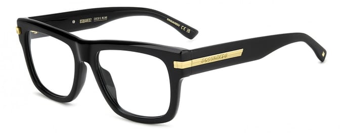 Dsquared2 D2 0163 Black 54/17/145 MAN Brilmonturen
