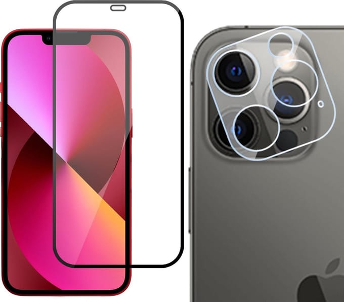 Screenprotector geschikt voor iPhone 12 Pro Max - Beschermglas Screen Protector Glas Full - Camera Screen Protector voor Screenprotector geschikt voor iPhone 12 Pro Max