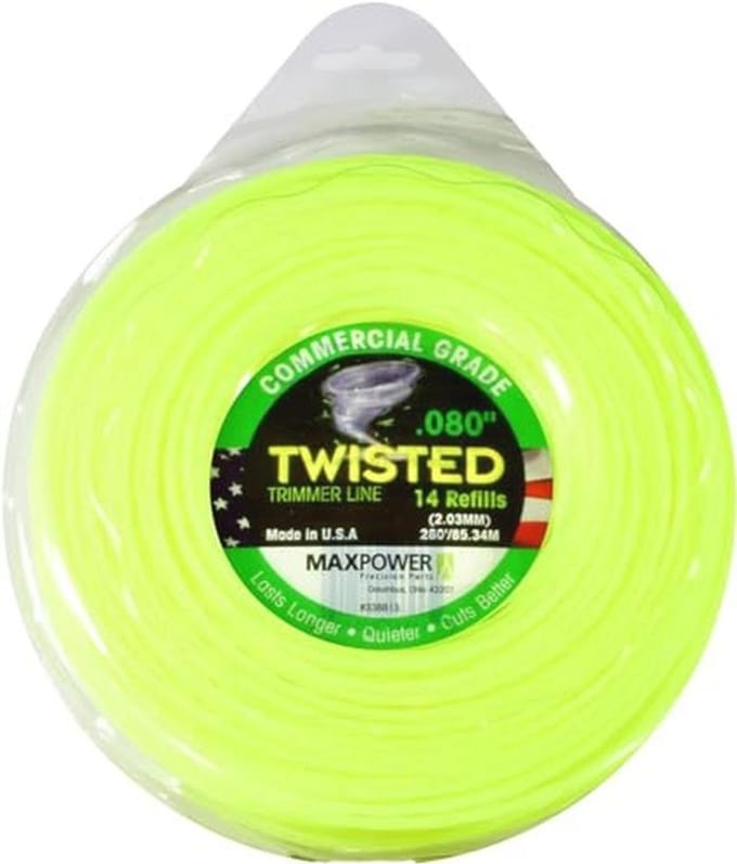 Co-Polymer Trimmerfaden 2 mm - 85 Meter - Neongelb - Hoogwaardige Tuingereedschap