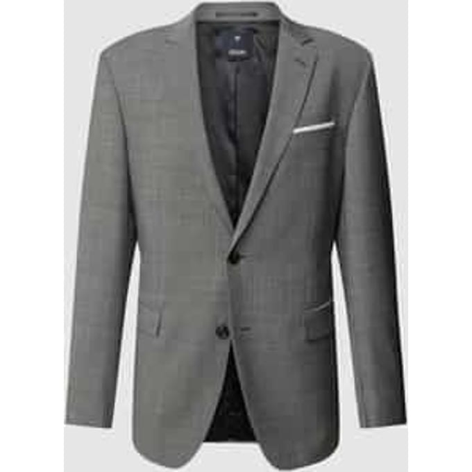 Slim fit 2-knoops colbert met wol model 'Finch'