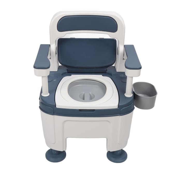 Nachtkastje Commode Toilet Valbestendig Geurbestendig Draagbare Potstoel Commode Toilet voor Ouderen black