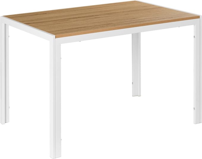 MANN - Eettafel - Lichtbruin/Wit - 120 x 70 cm - Hout
