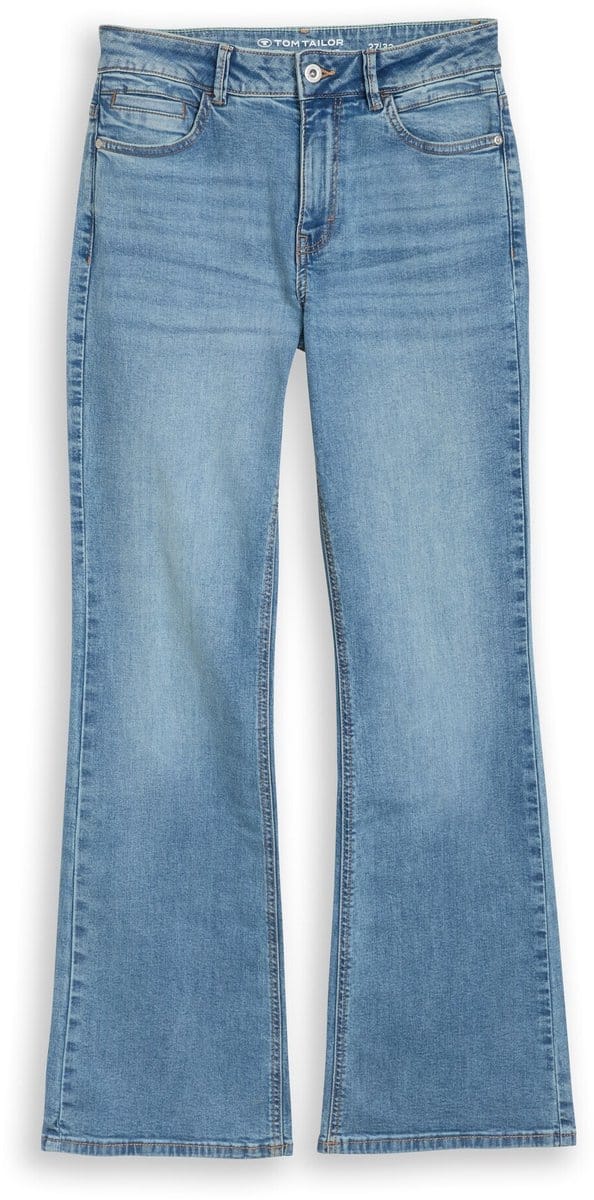 Tom Tailor TTSTELLA BOOTCUT-jeans met stretch 29/32 Used Light Stone Blue Denim