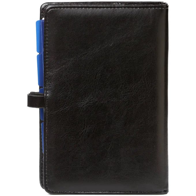 1111-60 Personal Organizer Pull-up zwart 1 week per 2 paginas 2026-2027-2028