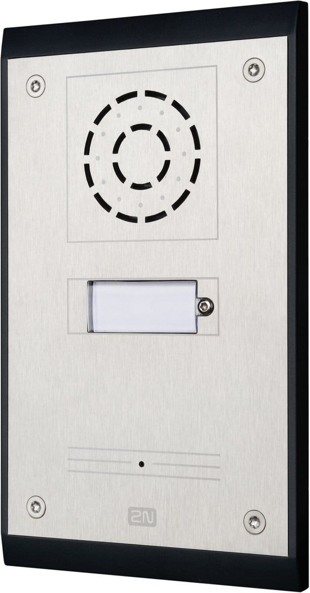 DEURINTERCOM - 2N Uni IP - 1 druktoets / button - met deuropener-relais - opbouw - VoIP/IP/SIP -parlofoon