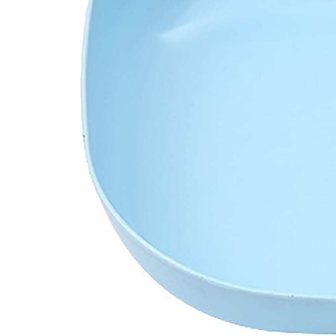Bot Spuwbak Vierkant Blauw PP Multifunctioneel Snack Dessert Fruit Salade Bord voor Thuis white