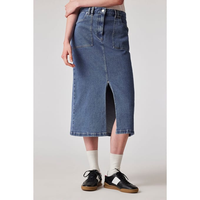 Paul Smith Womens Denim Midi Skirt Medium Base Taglia: S | Minigonne Outlet | Donna | Blu