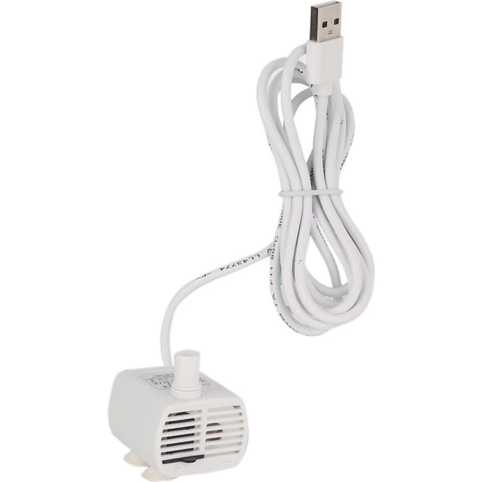 USB Mini Pomp Dompelpomp voor Vissenkom Aquarium Huisdier Waterdispenser white