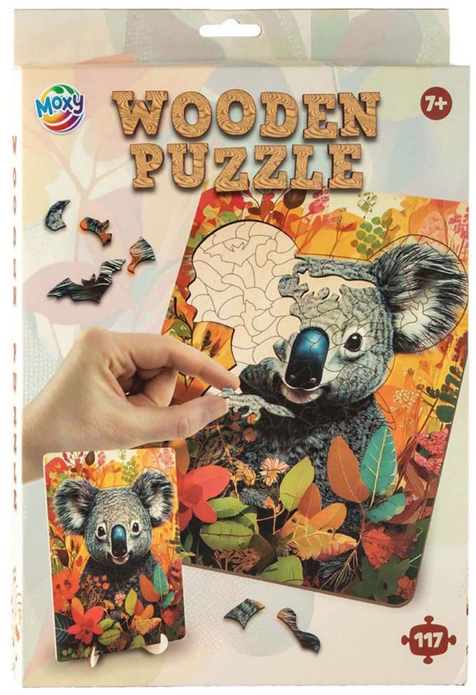 Creative Craft Group Wooden Puzzle Koala - Unique Shapes - 130 pcs. Hout