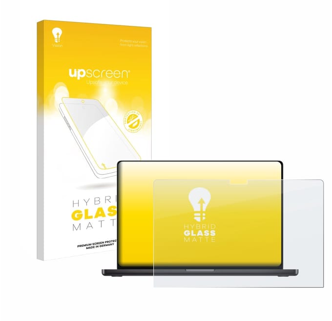upscreen - Screenprotector voor Apple MacBook Pro 16" M4 2024 - Folie Beschermfolie Beschermglas matte