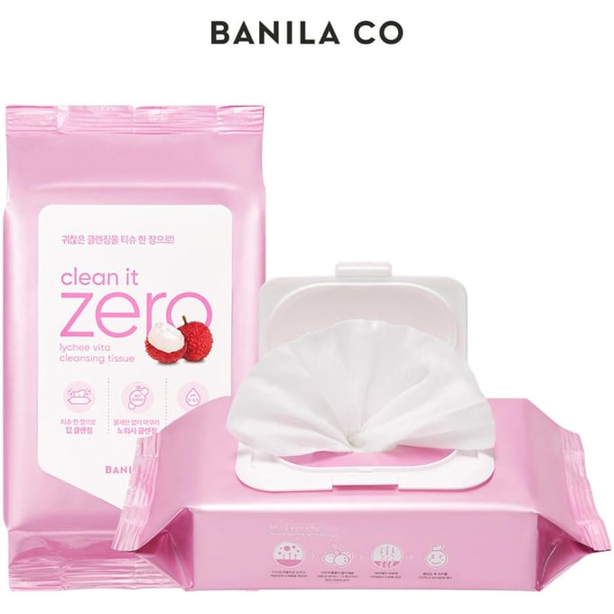 BANILA CO Clean It Zero Lychee Vita Reinigingsdoekjes 30 stuks AUTHENTIEKE WINKEL white