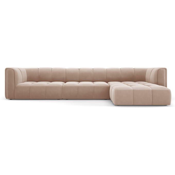 Hoekbank Francesca velvet rechts 5-zits | Milo Casa
