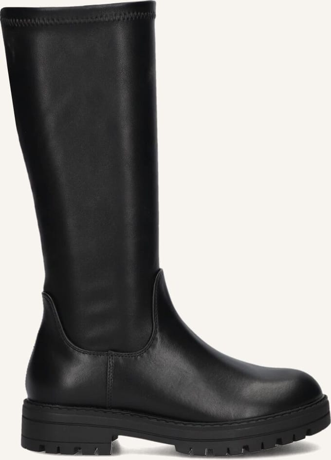 Wysh C0600-4 Laarzen - Leatherlook - Meisjes - Zwart - Maat 34
