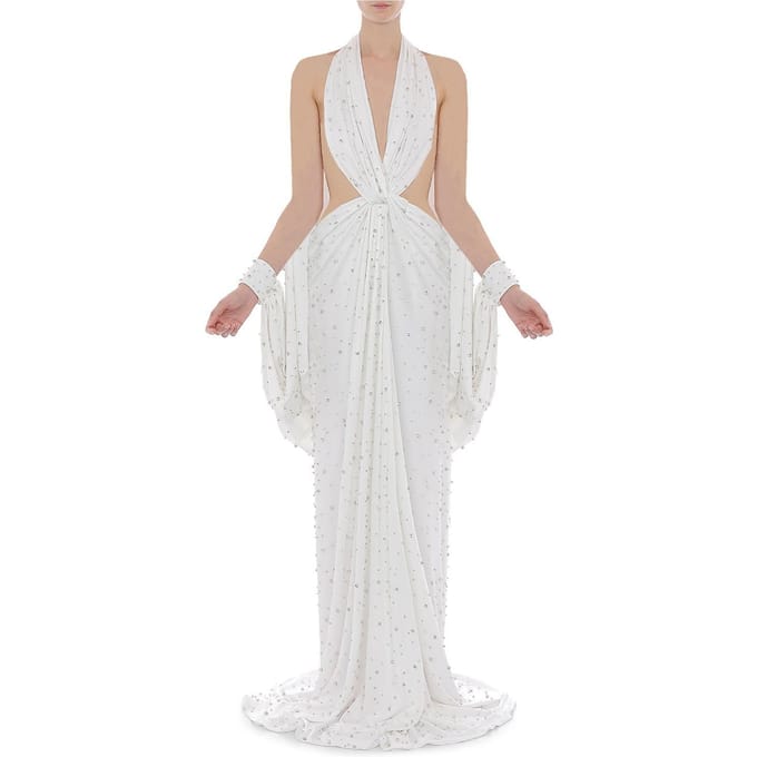 Moschino Dress White Größe: 40 | Maxikleider Outlet | Damen | Weiß