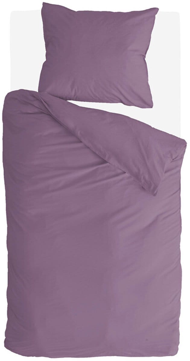Byrklund Dekbedovertrek Pure & Plain - 140x220 - 100% Katoen (BCI) - Paars
