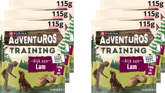 AdVENTuROS Training Treats - Hondensnacks - Lam - 6 x 115 g