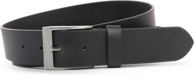 Safekeepers Leren Broek Riem 4 Cm - Zwart