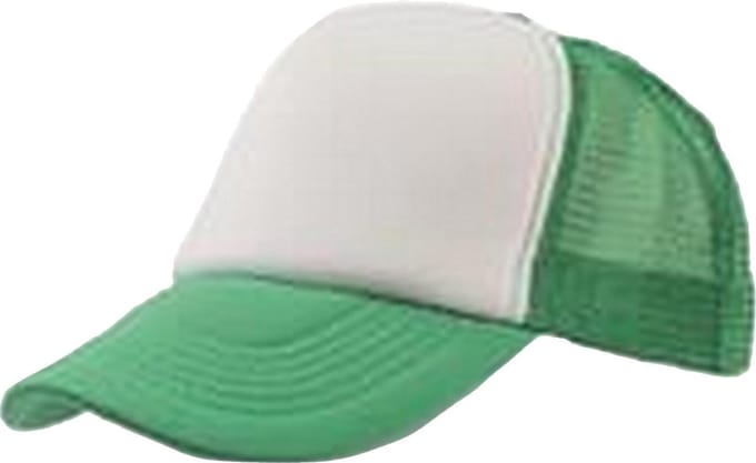 Atlantis Rapper 5 Panel Trucker Cap (Groen/Wit)