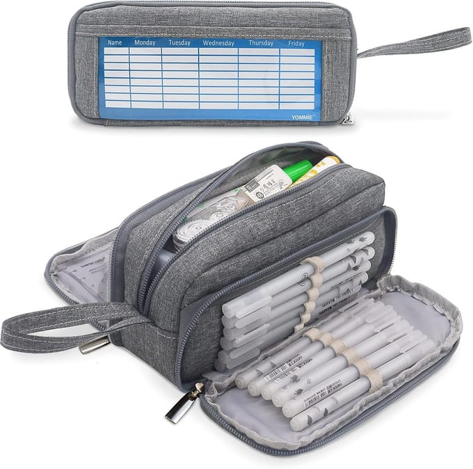 Dailygoods- Etui met ritssluiting - Vintage Pennenetui - Organizer