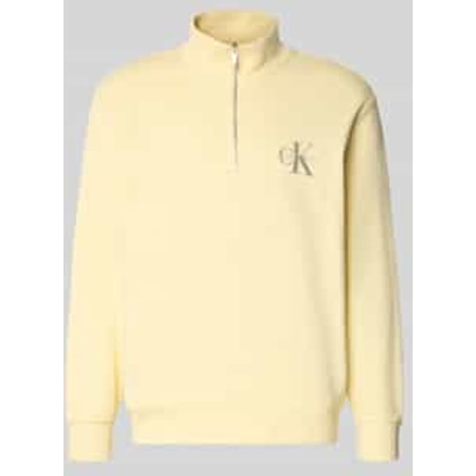 Sweatshirt met opstaande kraag en ritssluiting