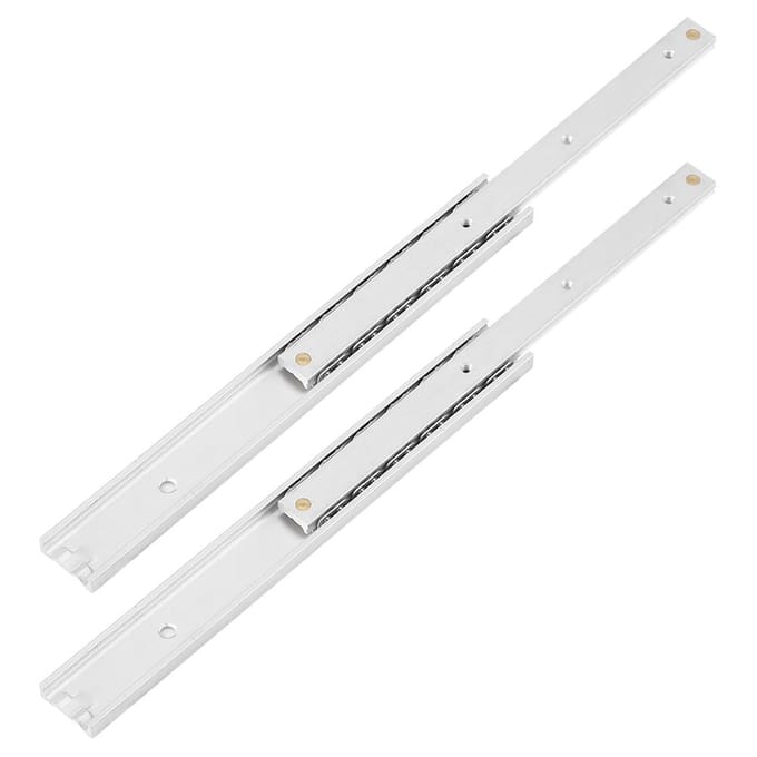2 stuks/set Mini Aluminiumlegering Duurzame Gladde Glijbaan voor Lade Kast(140mm)
