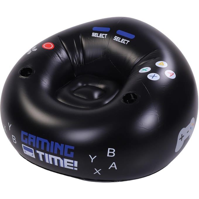 Opblaasbare Gamingstoel met Bekerhouders en Zijvak Comfortabele Opblaasbare Loungestoel voor Gamekamer Decor black