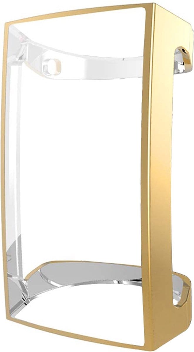 By Qubix - Geschikt voor fitbit Charge 2 TPU case (volledig beschermd) - Goud