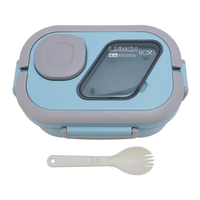 Voedselbewaarcontainer Grote Capaciteit Dubbellaags Lunchbox Voedselcontainer voor Thuis en Kantoor L(for 6.5-9kg) gray
